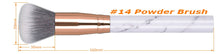 Load image into Gallery viewer, Marble Brush Set 10pcs