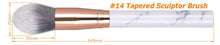 Load image into Gallery viewer, Marble Brush Set 10pcs