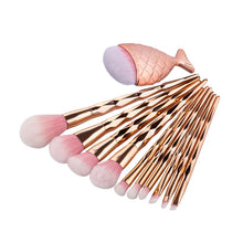Load image into Gallery viewer, Diamond Fish Makeup Brush Set