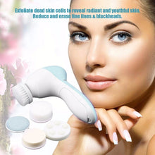 Load image into Gallery viewer, 1 Set 5-in-1 Electric Wash Face Brush