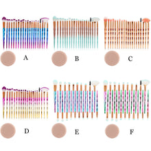 Load image into Gallery viewer, Diamond  Brushes Set 20pcs