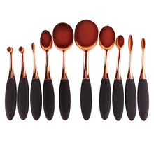 Load image into Gallery viewer, Professional Oval Makeup Brushes set