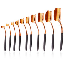 Load image into Gallery viewer, Professional Oval Makeup Brushes set