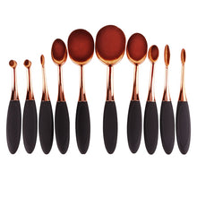 Load image into Gallery viewer, Professional Oval Makeup Brushes set