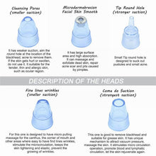 Load image into Gallery viewer, Vacuum Acne Pimple Removal Black Head Cleaning Beauty Tools